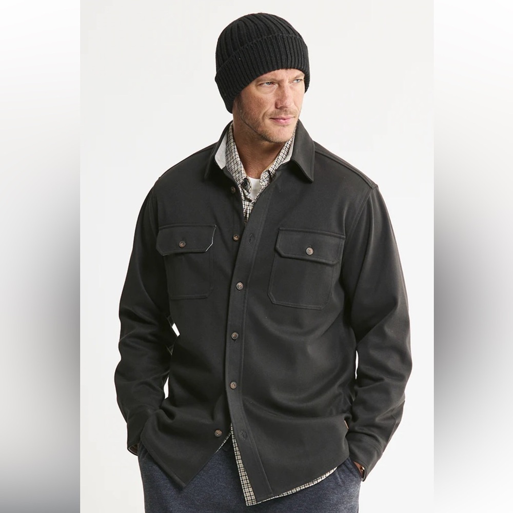 Jachs Men's black Button-Up Over Shirt